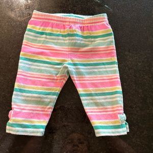 Jumping beans neon striped leggings 18 months